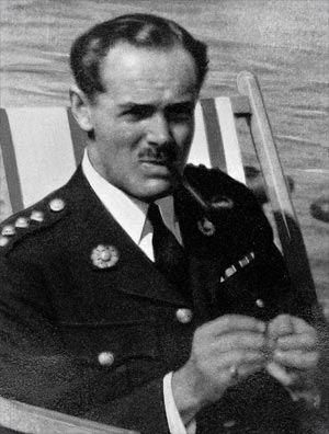 Lt. Col. Louis Wrangham, MC, RM. Picture taken somewhere in the Mediterranean in the 1930s. Lt. Col. Louis Wrangham, MC, RM